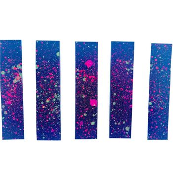 Upcycled Sustainable Splatter Leather Off Cut Bookmark, 5 of 5