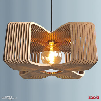 Zooki 17 'Xenu' Wooden Pendant Light, 5 of 10