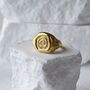 Gold Gaia Ring Unisex Gift, thumbnail 1 of 8
