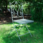 Ornate Scrolled Green Three Piece Bistro Set, thumbnail 4 of 10