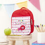 Personalised Circus Themed Red Lunch Bag, thumbnail 3 of 10