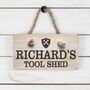 Personalised Dad's Wooden Tool Shed Sign, thumbnail 2 of 3