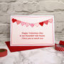 'Bunting' Personalised Valentines Card, thumbnail 1 of 4