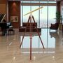 Adjustable 60 Inch Brass Floor Telescope With Wooden Tripod, thumbnail 1 of 5
