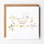 Floral Thinking Of You Card, thumbnail 1 of 4