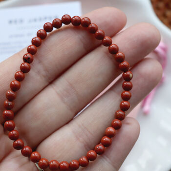 Red Jasper Crystal Bracelet – Grounding And Strength Gift, 3 of 5
