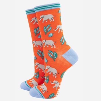 Jungle Animals Colourful Bamboo Socks Gift Box, 3 of 4