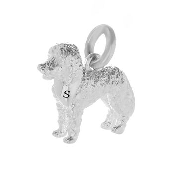 Labradoodle Silver Dog Charm, 9 of 12