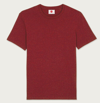Two Pack Navy And Burgundy Organic Plain T Shirt Bundle, 3 of 7
