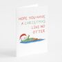 'A Christmas Like No Otter' Greeting Card, thumbnail 3 of 5