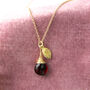 Silver Or Gold Wrapped Birthstone Initial Necklace, thumbnail 5 of 11