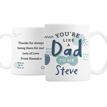 Personalised Like A Dad To Me Step Dad Mug, 2 of 4