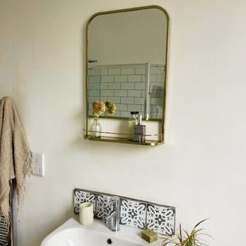 Wall Mirror With Mini Shelf, 4 of 12