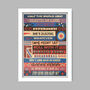 Definitely Glory Oasis Typographic Music Poster Print, thumbnail 5 of 5