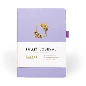 Sunflower Purple A5 Dot Grid Bullet Journal, 7 of 9