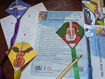 Personalisable Xmas Flyer Indoor Kite For Festive Fun, 12 of 12