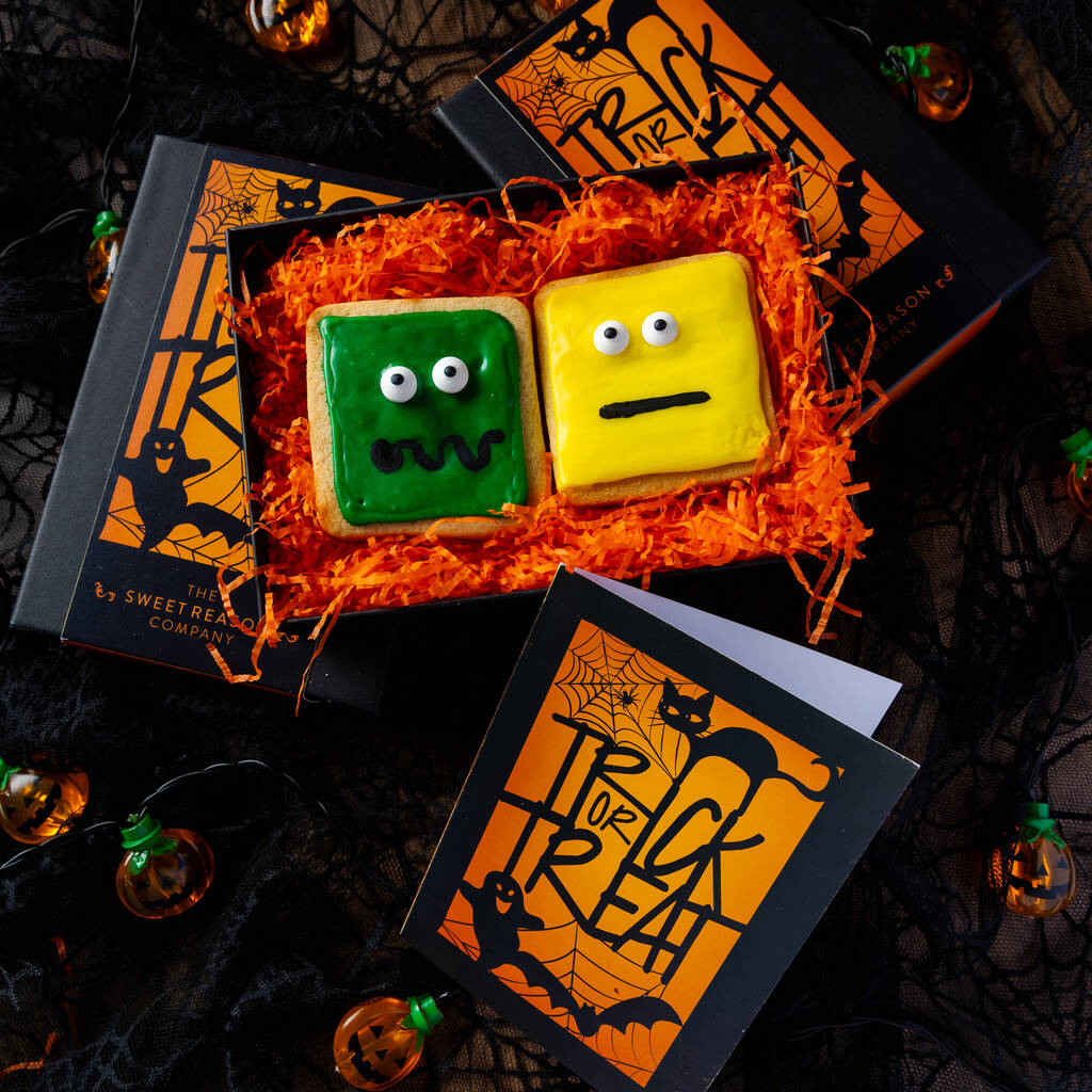 'Trick Or Treat' Luxury Monsters Biscuits By The Sweet Reason Company