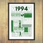 Personalised 30th Birthday Golf Fact Print, thumbnail 3 of 8