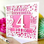 Personlised Age And Name Birthday Balloon Card, thumbnail 4 of 5