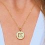 Personalised Embossed Letter Necklace, thumbnail 2 of 9