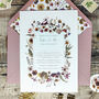 Pressed Flowers Wedding Invitation Suite, thumbnail 5 of 5