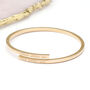 Personalised Gold Plated Or Sterling Silver Open Bangle, thumbnail 4 of 7