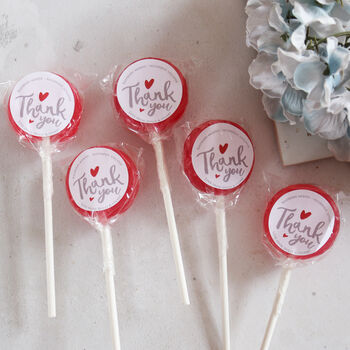 Personalised Thank You Lollipops/Wedding Favours, 2 of 7