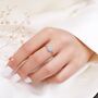 Sterling Silver Opal Flower Ring, thumbnail 6 of 11