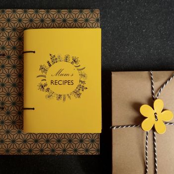Personalised 'Mum's Recipes' Leather Recipe Book, 7 of 12
