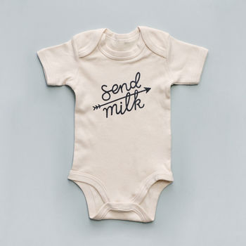'Send Milk' Baby Bodysuit, 4 of 7