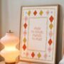 Born To Frolic Quote Print, thumbnail 2 of 3