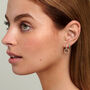 Small Hoop Earrings With Charms 18ct Gold Plated, thumbnail 3 of 4