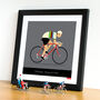 Personalised Cycling Print, Rainbow Jersey, thumbnail 1 of 7