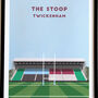 The Stoop Harlequins Rugby Stadium Art Print Gift, thumbnail 2 of 8