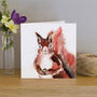 Inky Squirrel Blank Greeting Card, thumbnail 1 of 5