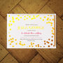 Confetti Swirl Foil Wedding Invitation, thumbnail 4 of 10