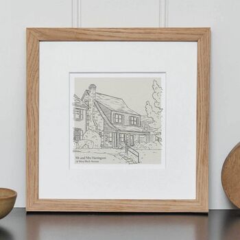 Hand Drawn Bespoke House Sketch, 5 of 11