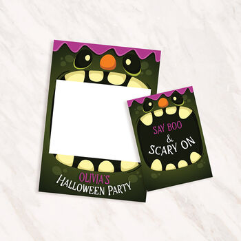 Goblin Halloween Selfie Frame, 2 of 7