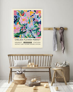 Chelsea Flower Market Summer Art Print, 2 of 3
