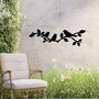 Birds On Branch Metal Wall Art For Garden And Home Decor Gift, thumbnail 5 of 10