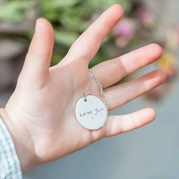 Sterling Silver Handwriting Personalised Necklace, 3 of 7