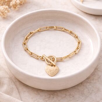 Forever Linked Heart Toggle Bracelet, 4 of 7