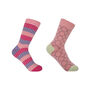Chord Unicorn And Beehive Pink Women's Socks Bundle, thumbnail 1 of 5