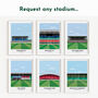 Any Rugby Stadium Personalised Art Print, thumbnail 3 of 10