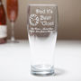 Engraved Pint Glass For Dads, thumbnail 3 of 4