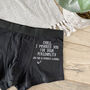 Funny Anniversary Personalised Underwear, thumbnail 1 of 3