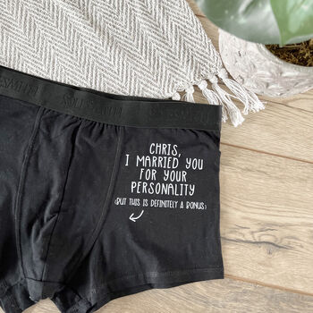 Funny Anniversary Personalised Underwear By Solesmith ...