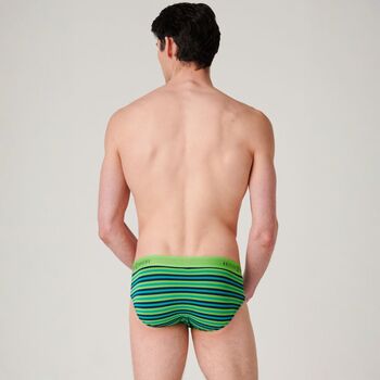 Men's 'Electric Lime' Four Pack Bamboo Briefs, 8 of 12