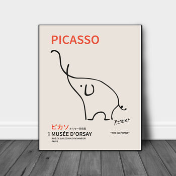 Picasso Japanese Elephant Exhibition Art Print, 2 of 3