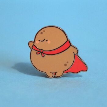 Super Potato Enamel Pin | Cute Pin Badges, 2 of 3